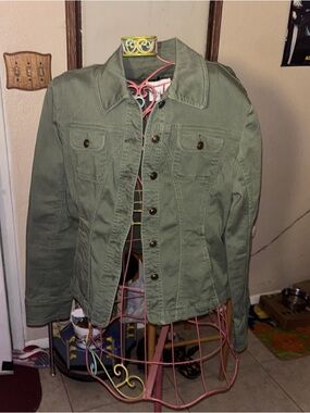 Live a Little Olive Green Utility Jacket
